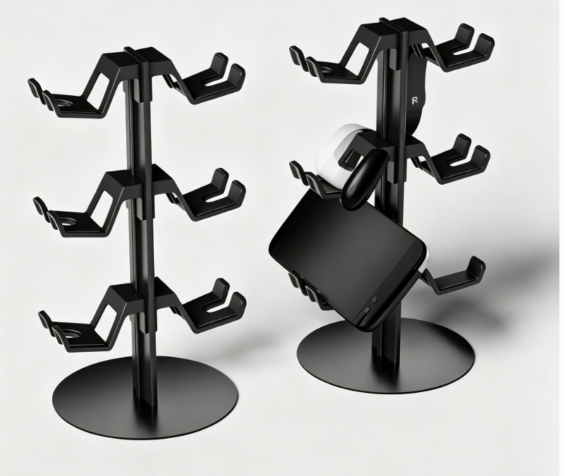 6-Slot Game Controller Organizer Stand