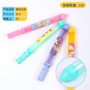 Colorful Firework Spray Water Shooter, Lightweight Pull‑Type Water Toy for Beach Pool Party
